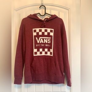 Vans Burgundy Graphic Hoodie Womens